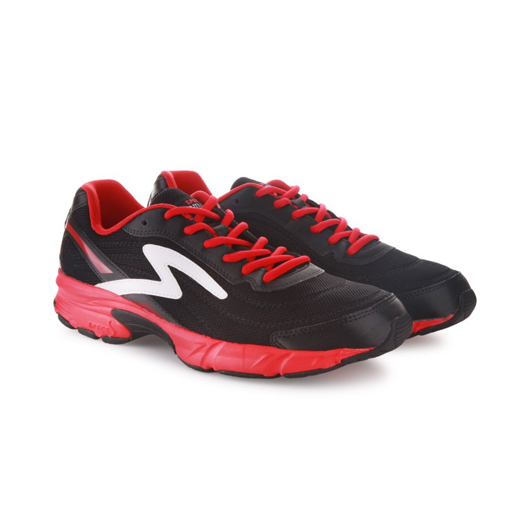 Sepatu Running Specs 200446 Cartenz Black Emperor Red White