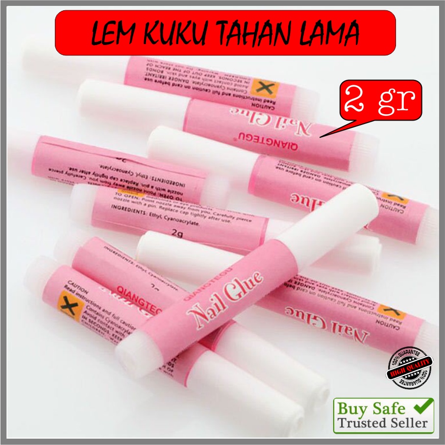 Lem kuku Palsu art nail Glue Kuat awet Tahan lama Murah