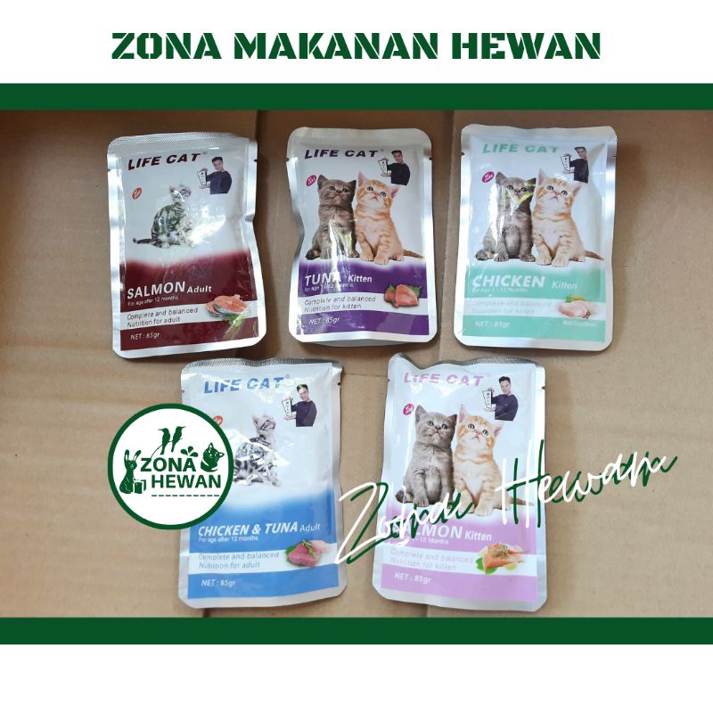 Life Cat Pouch / Makanan Kucing Life Cat / Makanan Kucing Basah Life Cat