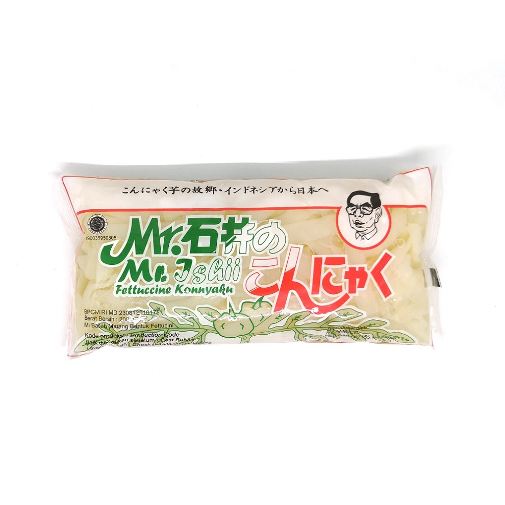 

Wet Shirataki Fettuccine/ Fettucini Konyaku Shirataki Mr Ishii 200g
