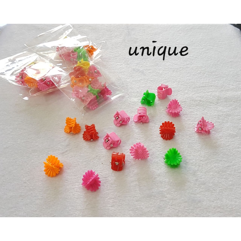 (10 Pcs) JEPIT RAMBUT ANAK MINI SET - JEPIT KUTU 10MM