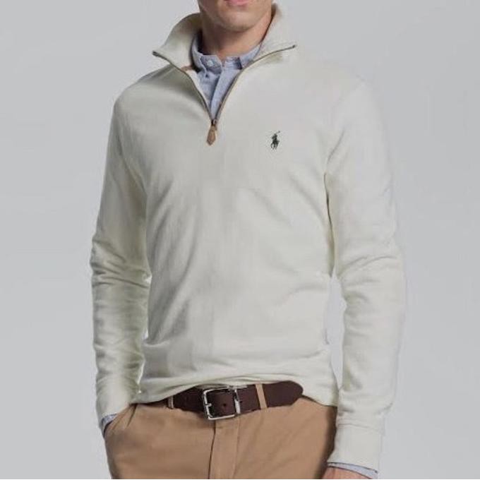 ralph lauren polo half zip sweatshirt