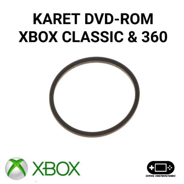 Karet DVD Rom Xbox Classic Klasik Xbox 360