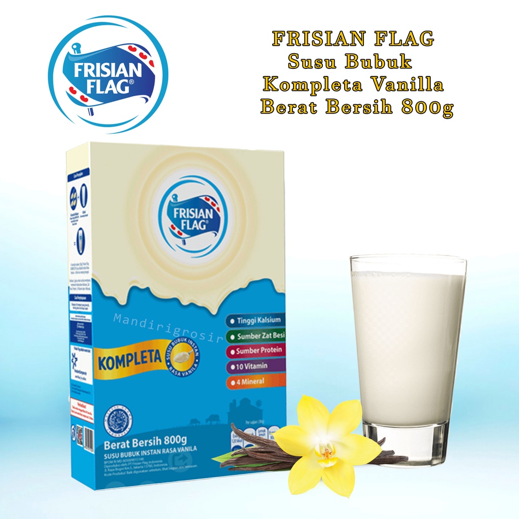 Susu Bubuk * FRISIAN FLAG * Kompleta * vanilla * Berat Bersih 800g