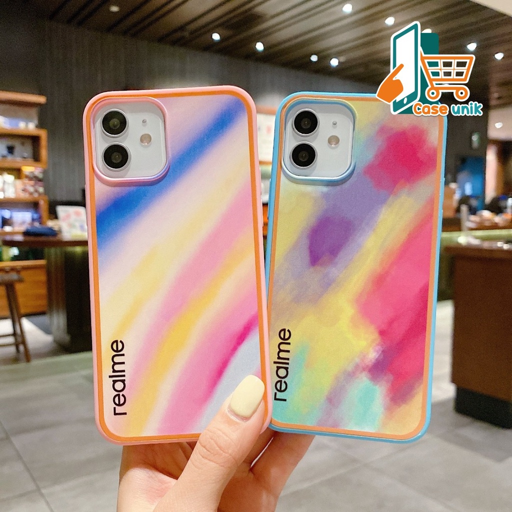 SS044 SOFTCASE RAINBOW REALME C1 C2 2 PRO A1k 5 5i c3 5S 6 C11 c12 c25 narzo 30A c15 c17 7i C21 CS3235