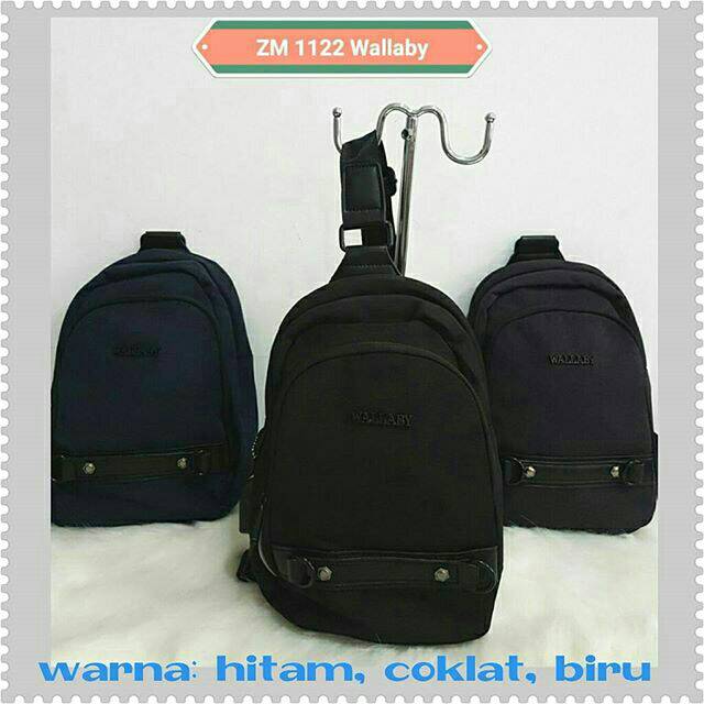 TAS SLEMPANG PUNDAK COWOK PRIA WALLABY IMPORT 1122 ORI
