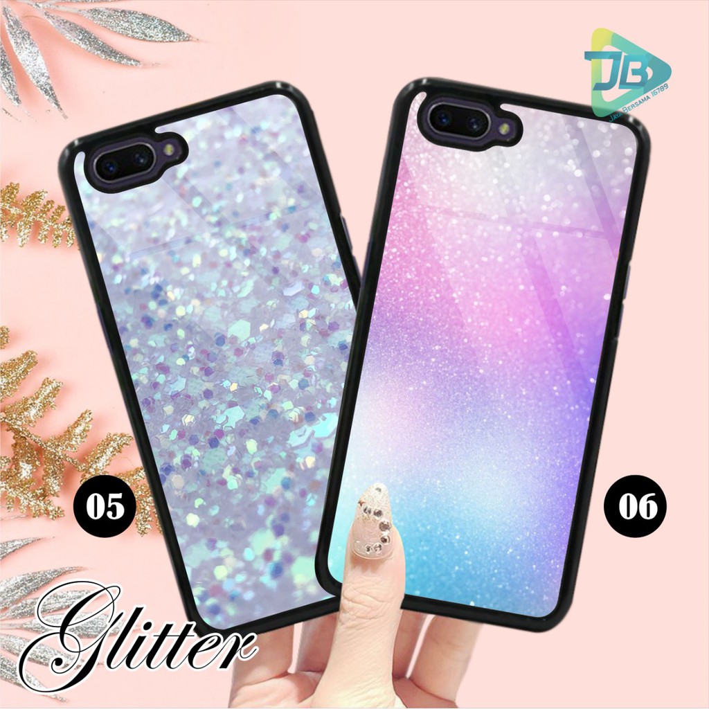 HARDCASE 2D GLOSSY GLITTER OPPO VIVO XIAOMI SAMSUNG REALME IPHONE ALL TYPE JB4667