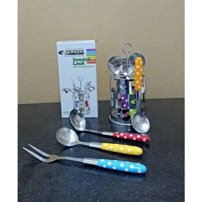 Sendok Sayur Polkadot / Serving Spoons Vicenza V261
