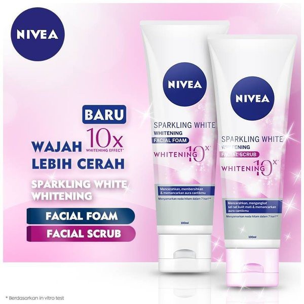 ★ BB ★ NIVEA Sparkling White Whitening Facial Foam - 100 mL