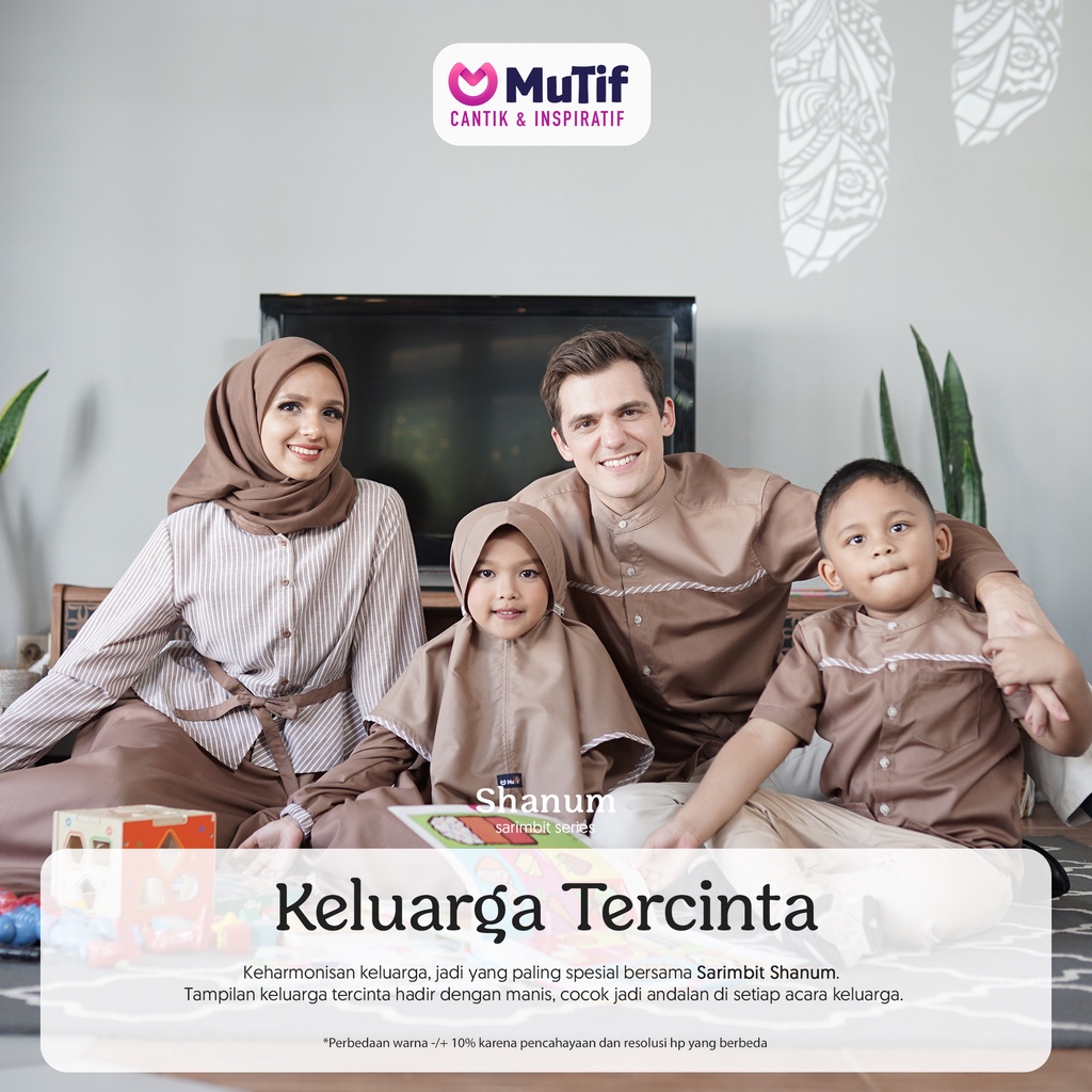 SARIMBIT MUTIF SHANUM / GAMIS MUTIF SHANUM / KOKO MUTIF SYAHRUL / MUTIF SHANUM SARIMBIT/ COUPLE MUTI