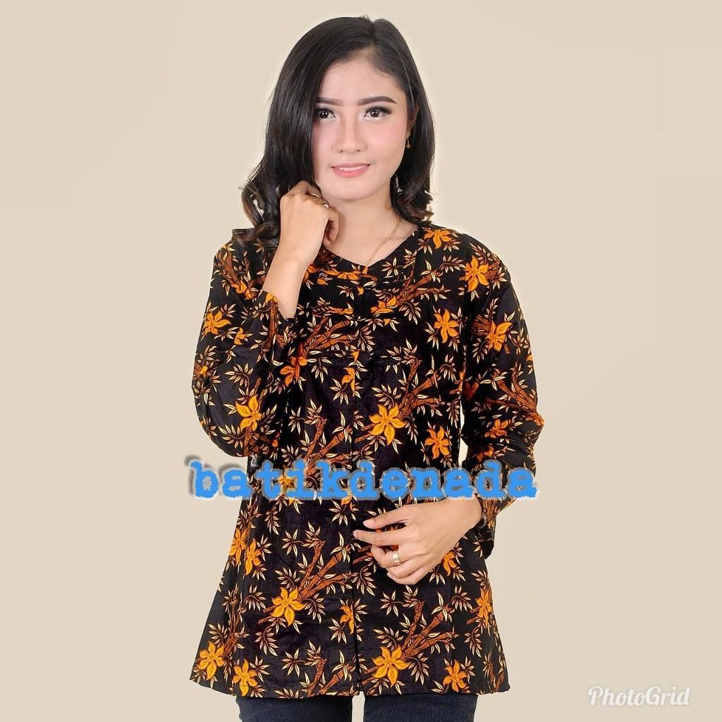 BLOUSE BATIK DAUN BAMBU