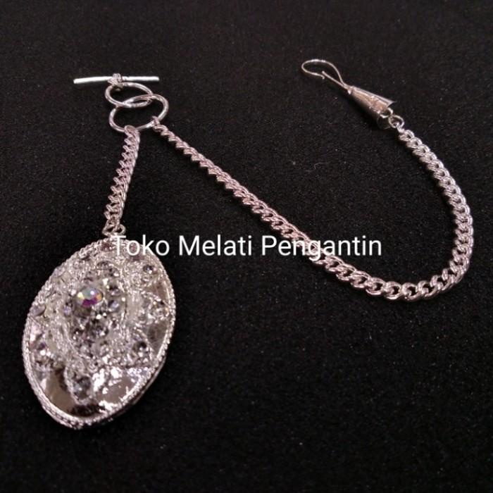 Pin | Aksesoris Bros Rantai Koin Benggol Baju Beskap Sunda Betawi Oval Perak