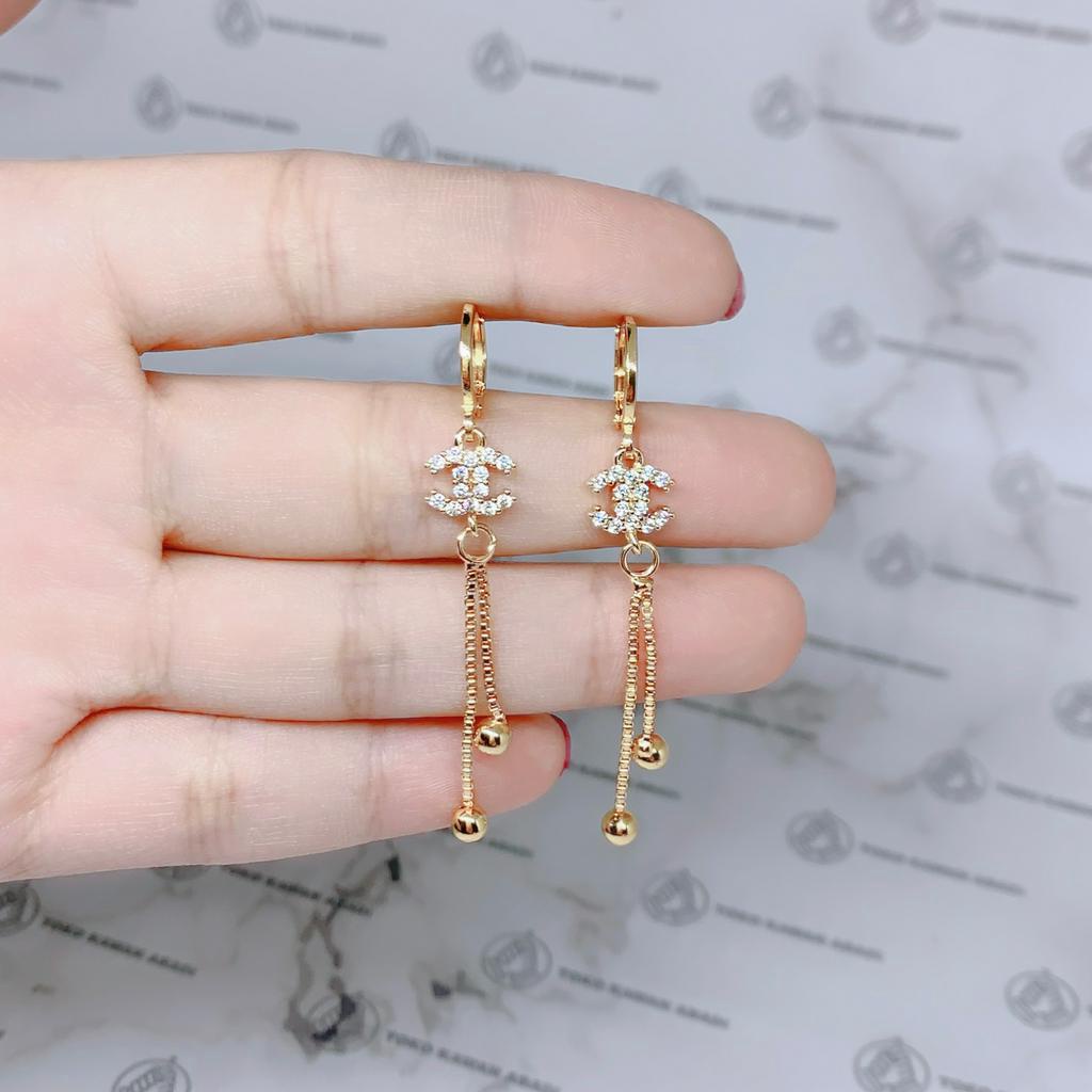 Anting Xuping Gold Perhiasan Fashion Wanita Permata KupuKupu *02