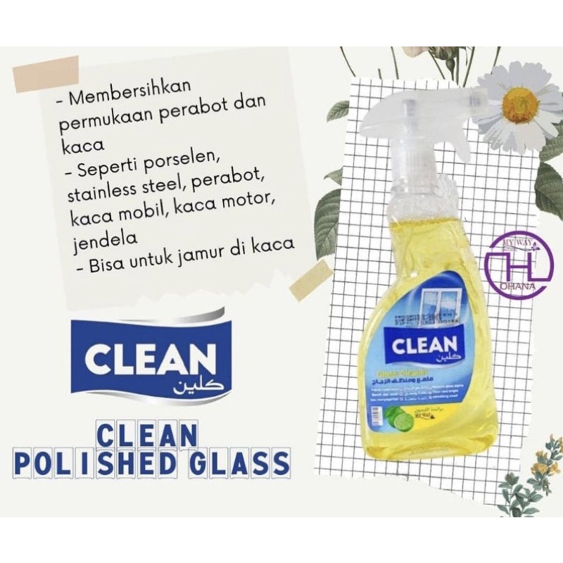 CLEAN Spray Polished Glass Lemon