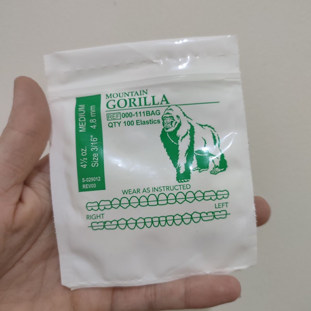 Karet Elastik American Orthodontics 4,5oz Medium Gorilla