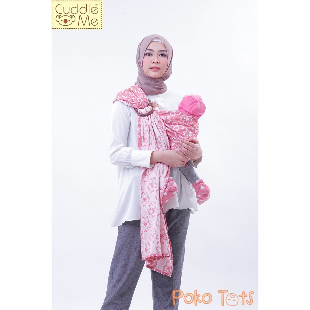 Cuddle Me Ring Sling Jacquard Gendongan Kain Bayi Anak Samping Ringsling Cuddleme Tenun