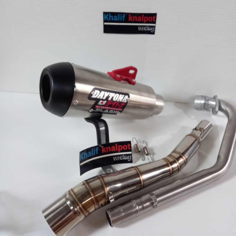 Knalpot Racing Daytona Vixion Cb150r Cbr150 Byson Sonic SatriaFu Mx Old Mx king Jupiter Supra full s