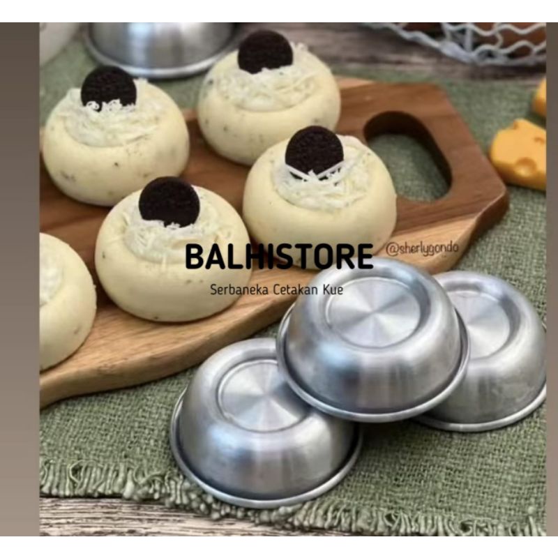 BLS020 Cetakan Kue Bulat / Loyang Muffin / Loyang Kue Aluminium