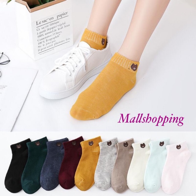 (COD) Kaos Kaki Spandex Dewasa Kaos Kaki Cute Kaos Kaki Motif Semata Kaki Sock MALL SHOPPING