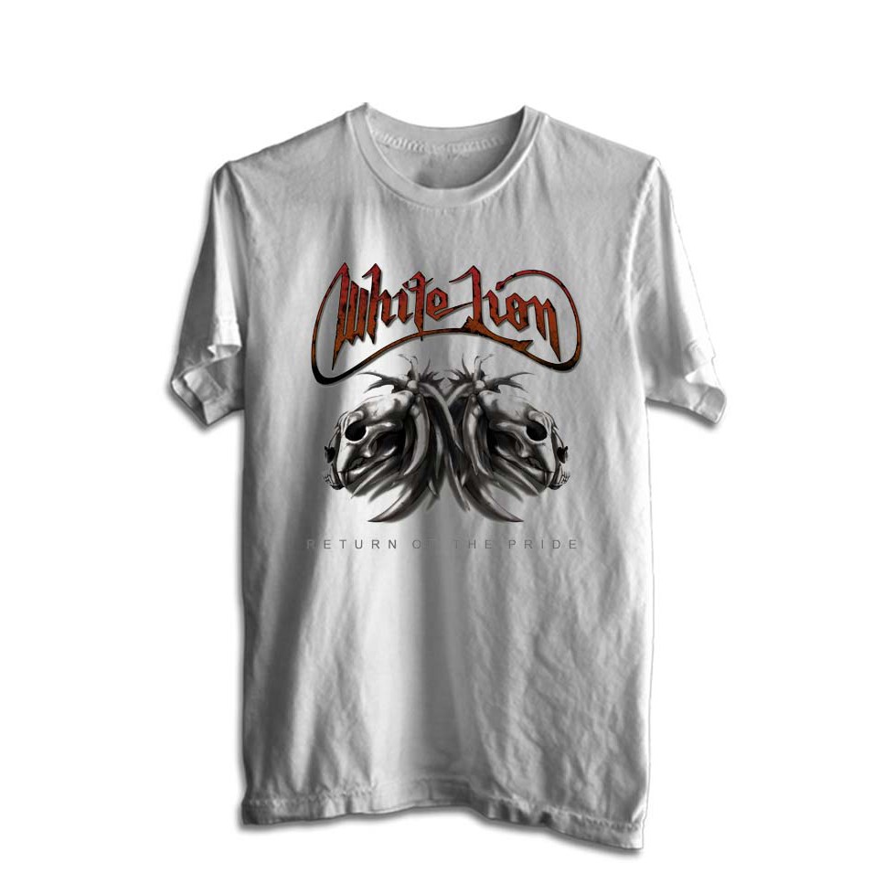 KAOS BAND WHITE LION TSHIRT MUSIK ROCK WHITE 15