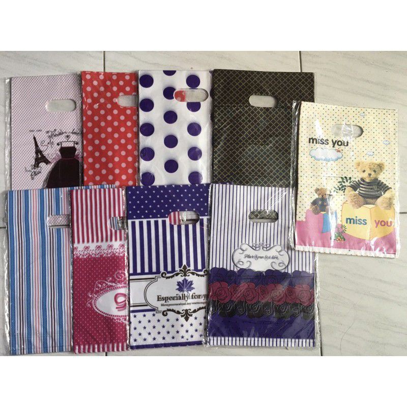 KANTONG PLASTIK MOTIF  PLASTIK OLSHOP 20 X 30 HARGA SATUAN