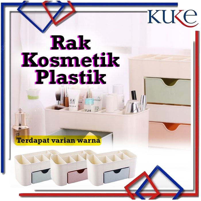 Rak Kosmetik Plastik / Rak Makeup Plastik / Rak Kosmetik Laci / Rak Kosmetik