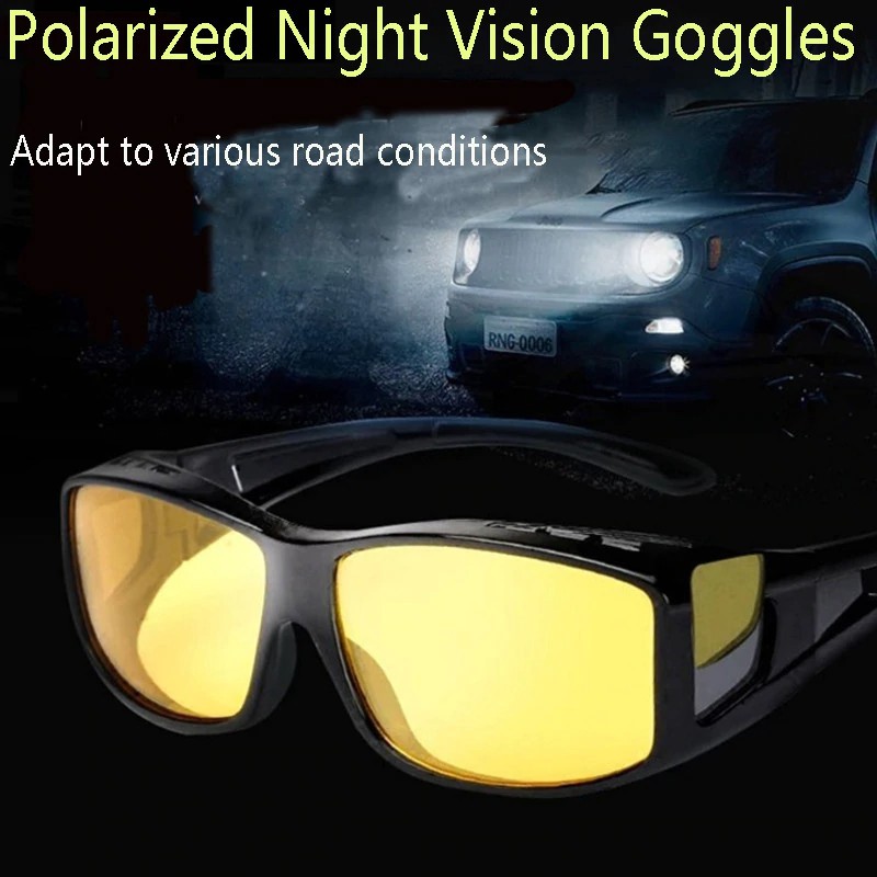 YGRETTE - FORAUTO Kacamata Sepeda Cycling Night Vision UV Protection - NJ07470 - Black/Black Yellow