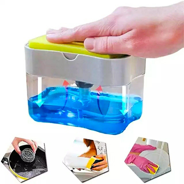 Dispenser Sabun Cuci Piring / Tempat Sponge Cuci Piring / Kotak Sabun Cuci Piring / Pump Dispenser Sabun