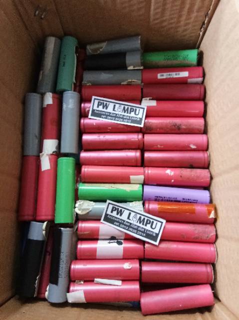 Laptop baterai 18650 flat