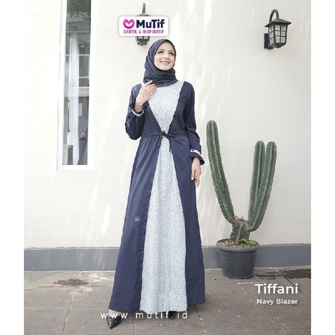 gamis mutif Tiffani navy