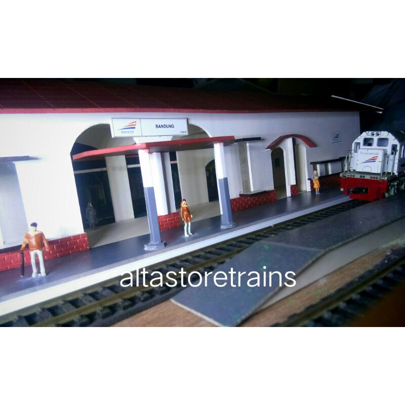 Miniatur  Kereta api Stasiun altastoretrains handmade
