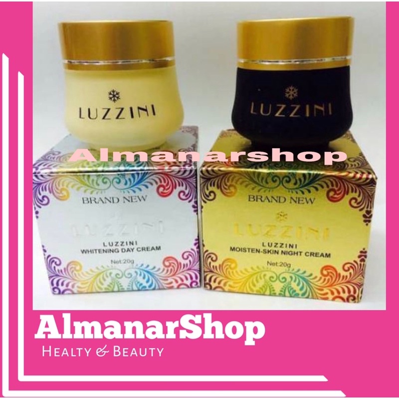 Luzzini Day & Night Cream Original 20gr / Krim Siang dan Malam 20gr bisa COD