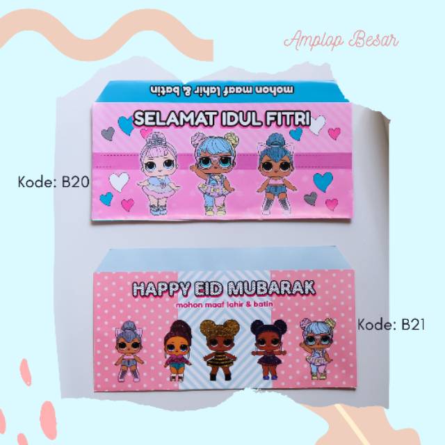 

[1Pack isi 10 Lembar] Amplop Lebaran Hari Raya Idul Fitri