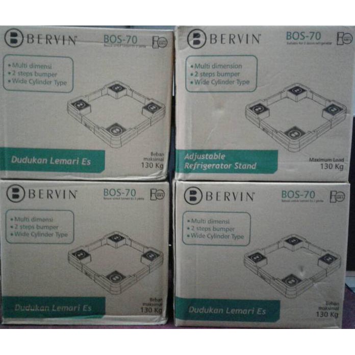 Dudukan / Tatakan Roda Kulkas / Mesin Cuci 1 Tabung Bervin Bos 70