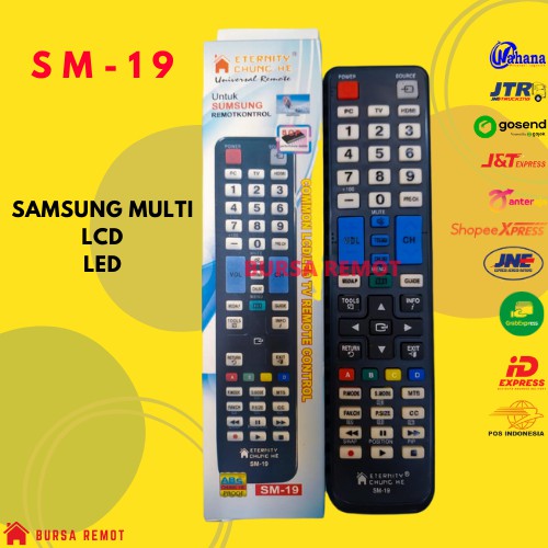 Remot / REMOTE TV SAMSUNG MULTI LCD LED SM-19 / ECER DAN GROSIR