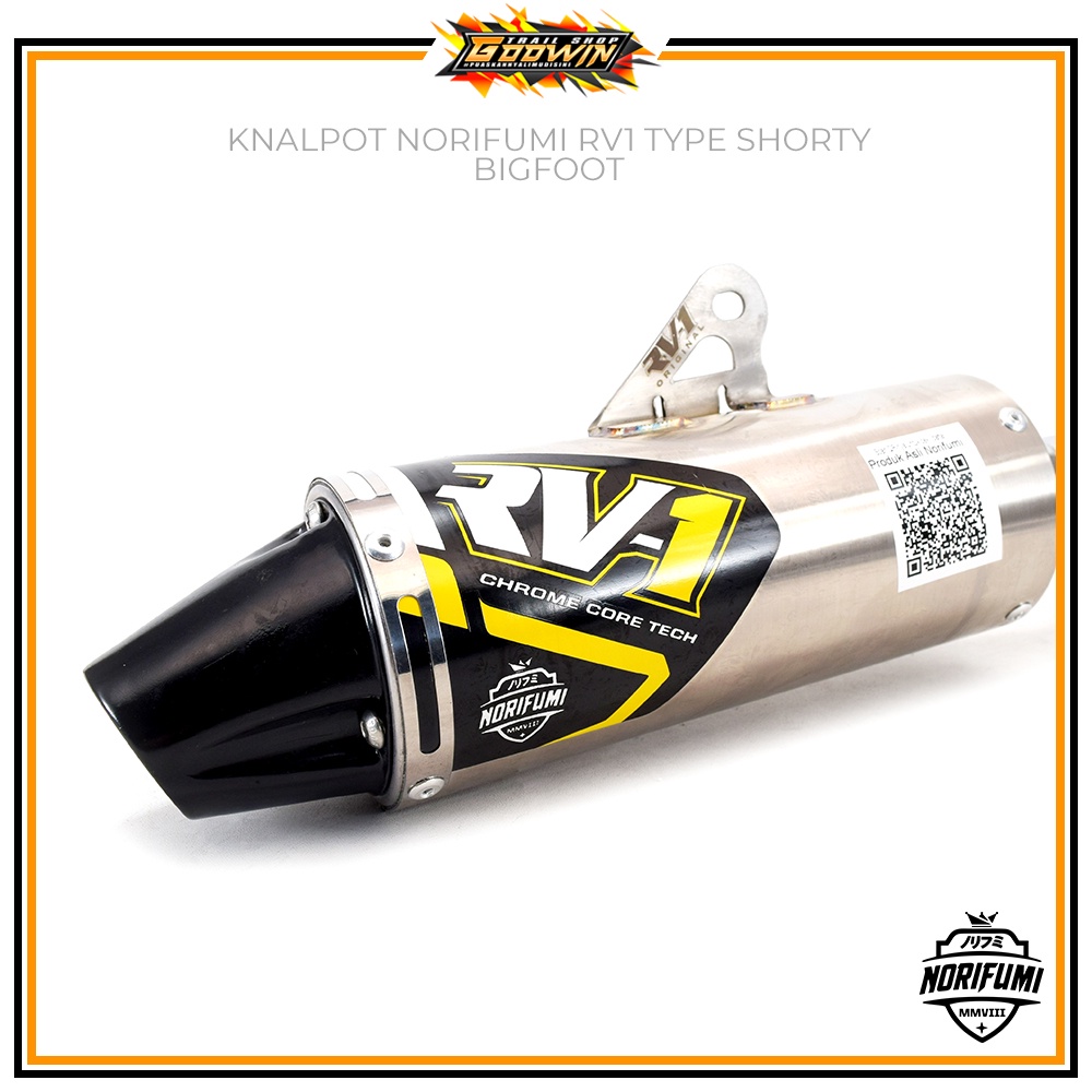 Knalpot Kenalpot Muffler Original Norifumi RV1 N4 Shorty T3 KLX 150 BIGFOOTF DTRACKER New CRF 150 L CRF 150L-Shorty