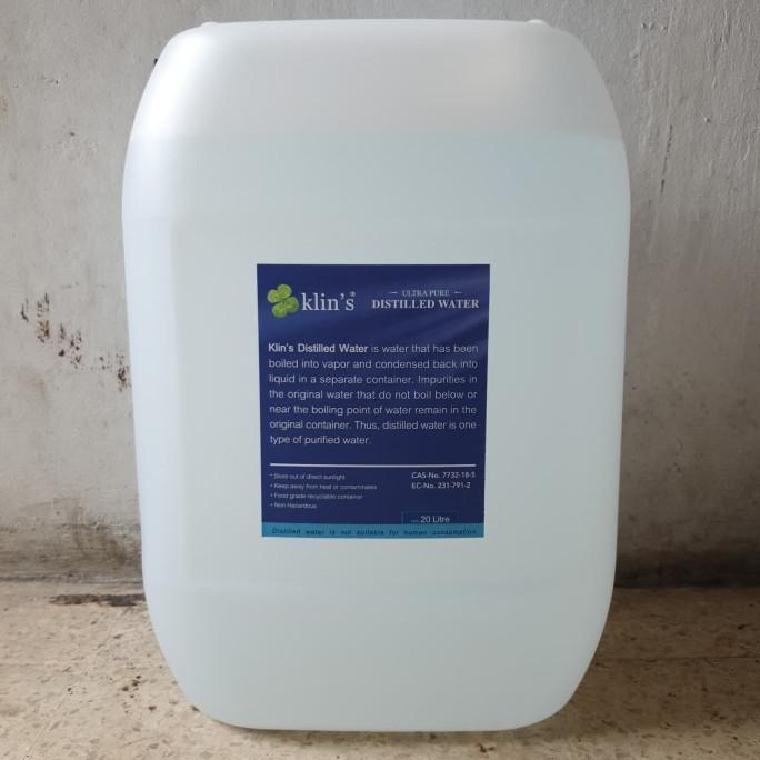 Aquadest/Aquades/Akuades/Air Suling/Distilled Water Jerrycan 20 Liter
