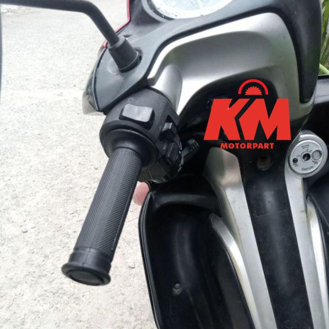 Handgrip Motor Yoshimura Variasi Hitam Polos