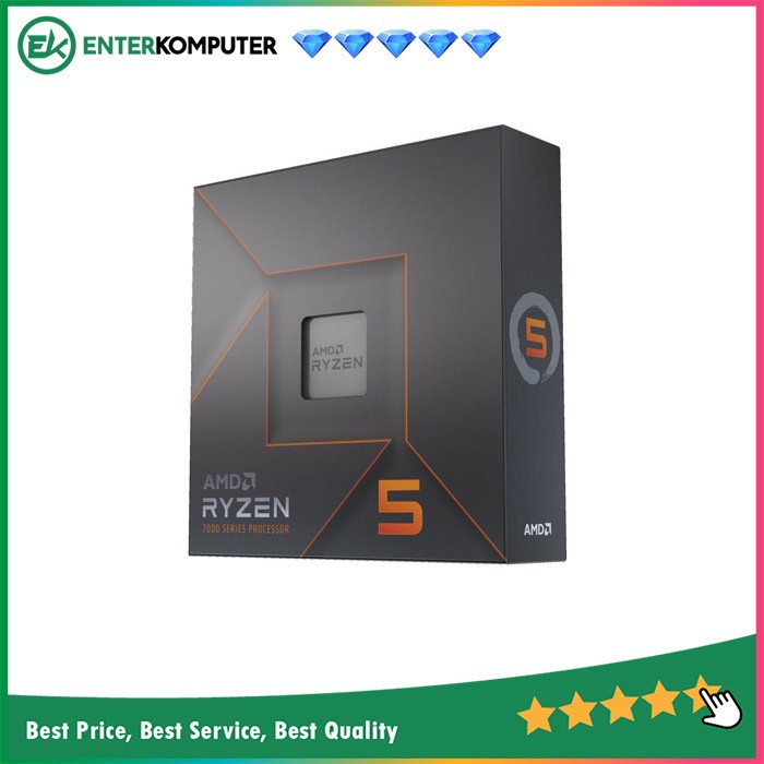 AMD Ryzen 5 7600X 4.7Ghz Up To 5.3Ghz Cache 32MB AM5 [Box] - 6 Core