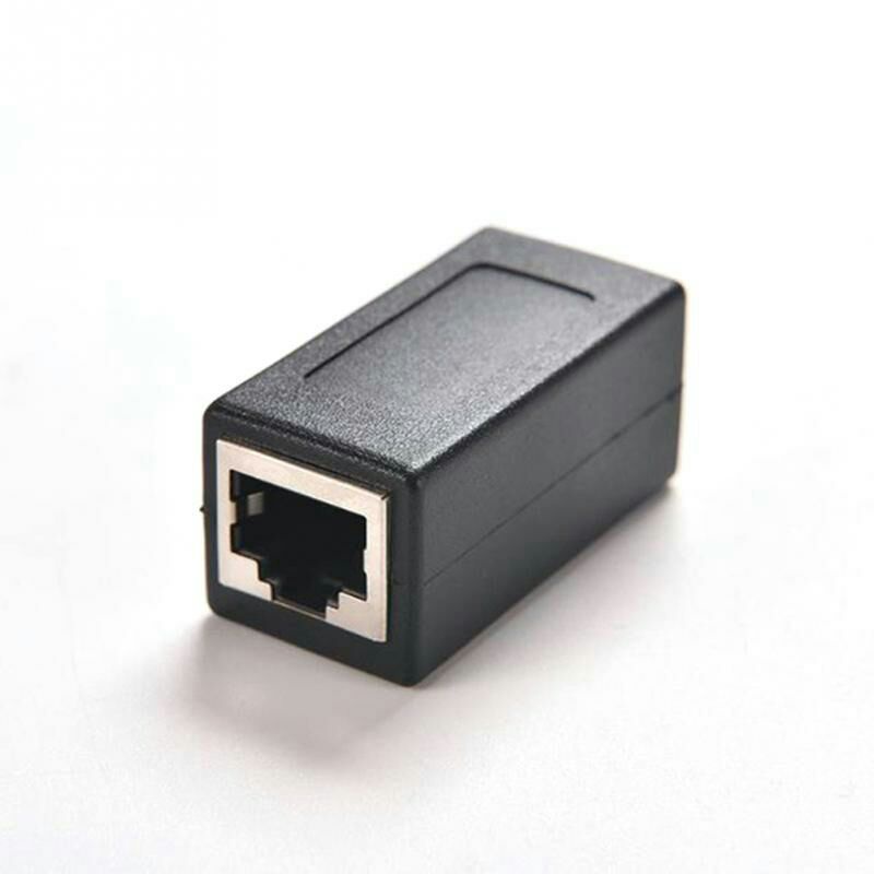 RJ45 Fermale To Fermale Cat6 Network LAN Extension Adapter Connector