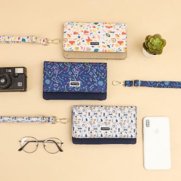 Tas Dompet HP Panjang Wanita Card Holder Hanging Phone Bags Wallet Footage TS-14 Motif