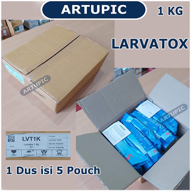 Larvatox 1 kg Obat Pembasmi Anti Lalat Ayam Unggas Hewan Medion Artupic Cyromazine