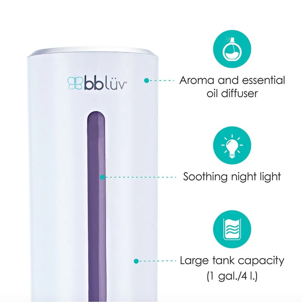 Bbluv Ümi – 3-in-1 Ultrasonic humidifier &amp; air purifier Umi - Pelembab Ruangan Kamar Anak Bayi