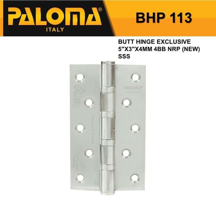Engsel Pintu Rumah Paloma QHBHP 113 - 5" inch Engsel Pintu Stainless SUS 316 - SSS Murah Berkualitas