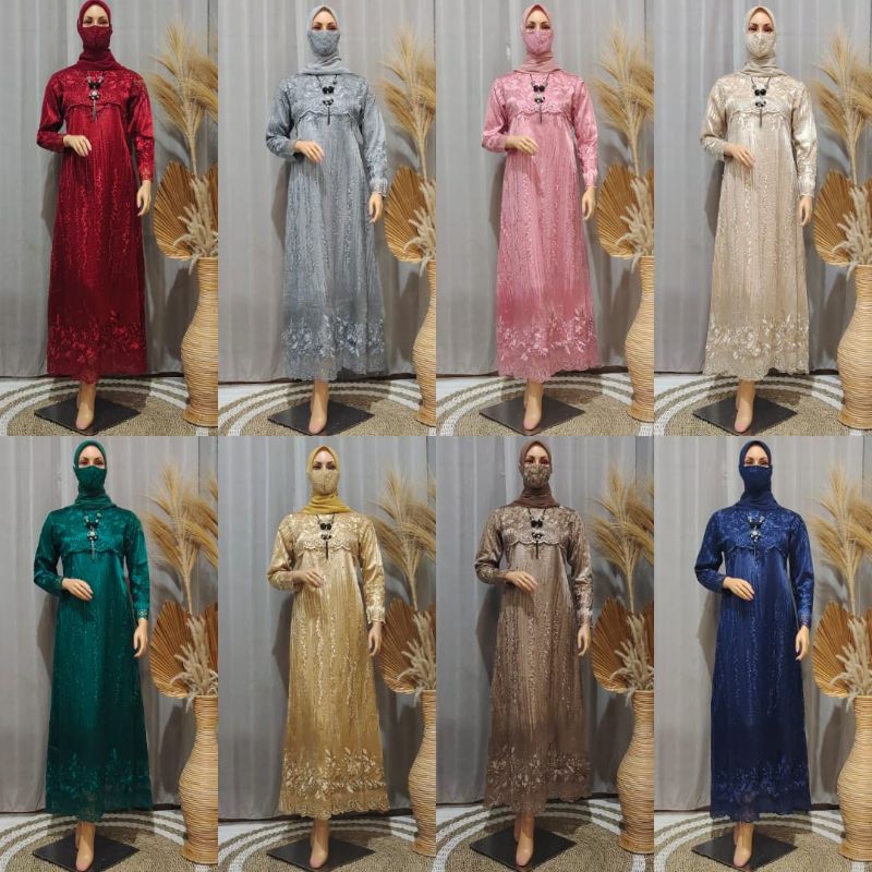 GAMIS TERBARUUU - GAMIS AULIA - GAMIS MEWAH - GAMIS REAL PICT - GAMIS TULLE BORDIR - FASHION MUSLIM