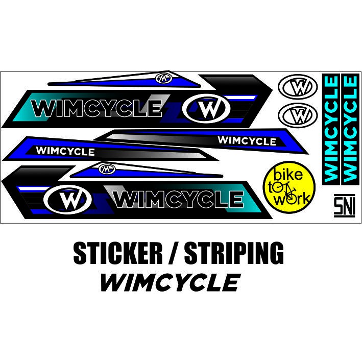 COD / STIKER BIKE RIDE JENIS ALL MOTIF SIMPLE DECAL STIKER VARIASI STYLE ALL SEPEDA WIM MTB DECAL VA