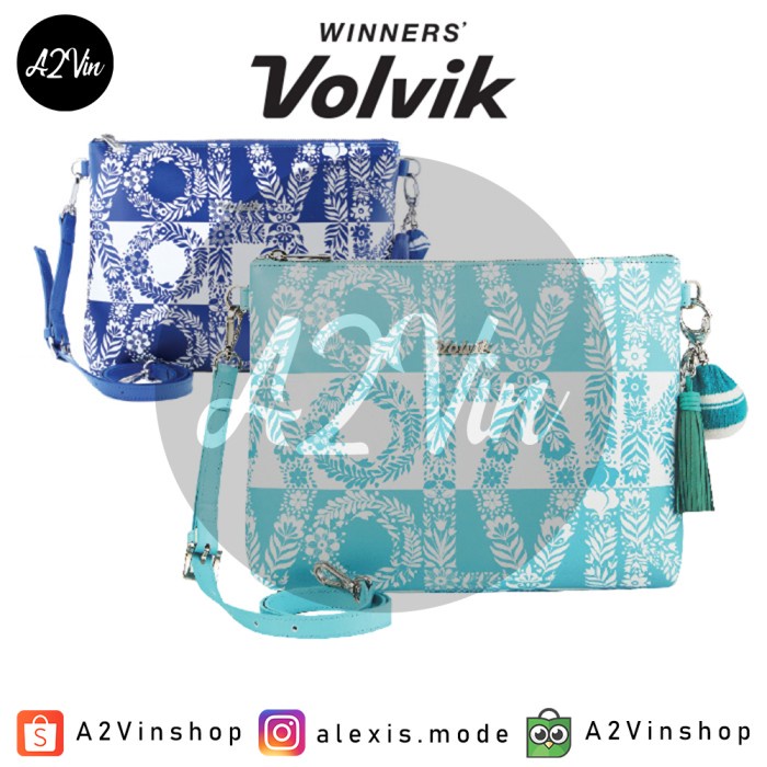 Tas Tangan Golf Volvik Flower Pattern Clutch Bag