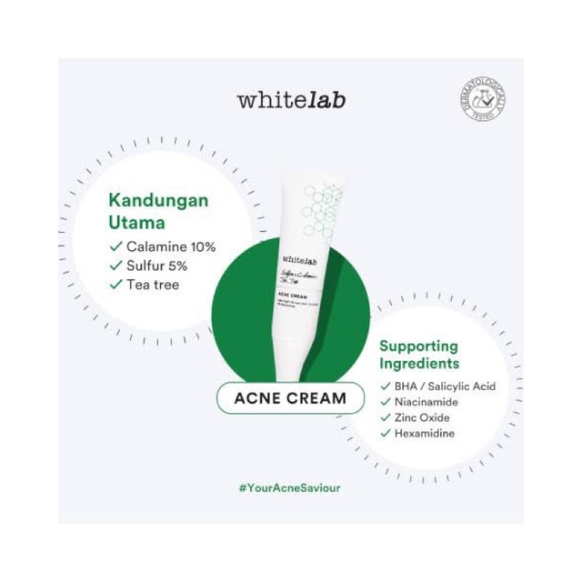 WTS WHITELAB ACNE CREAM ORI SOCIOLLA