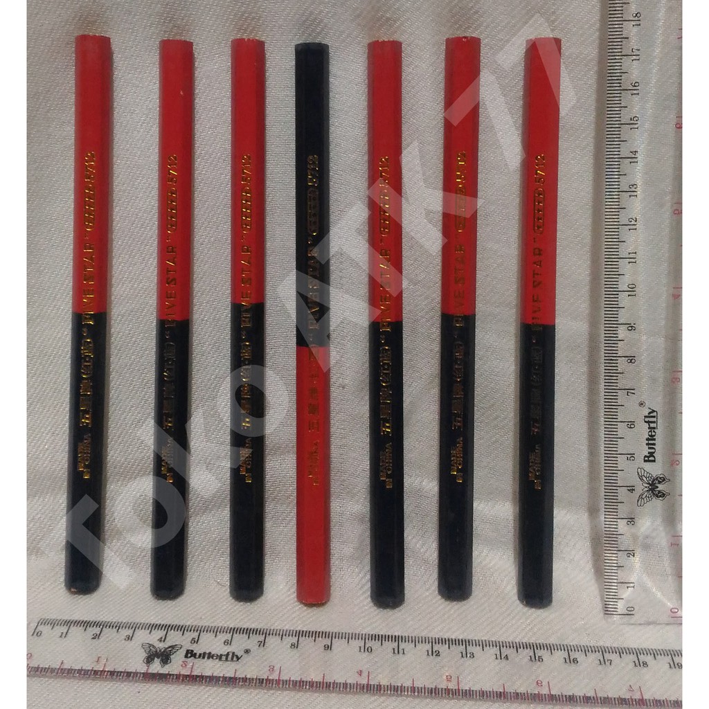 

Pensil Jahit Kain Bahan Baju Pakaian Biru Merah READY STOCK
