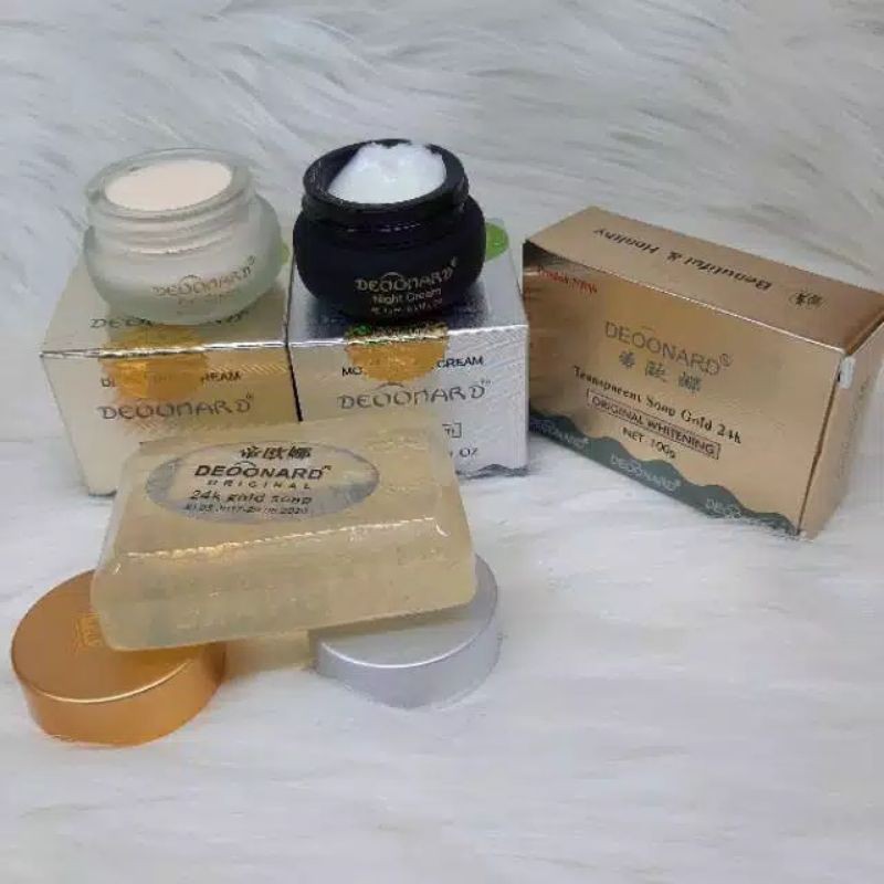 PAKET CREAM DEOONARD GOLD ORI 3IN1